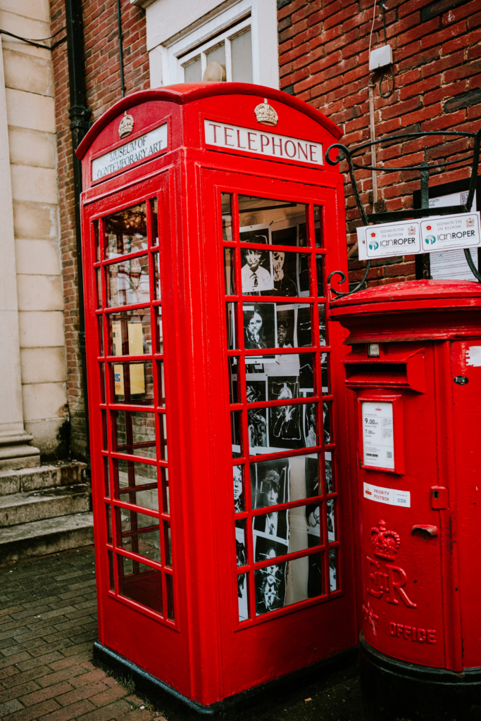 Post Box and Telephone Box with images in