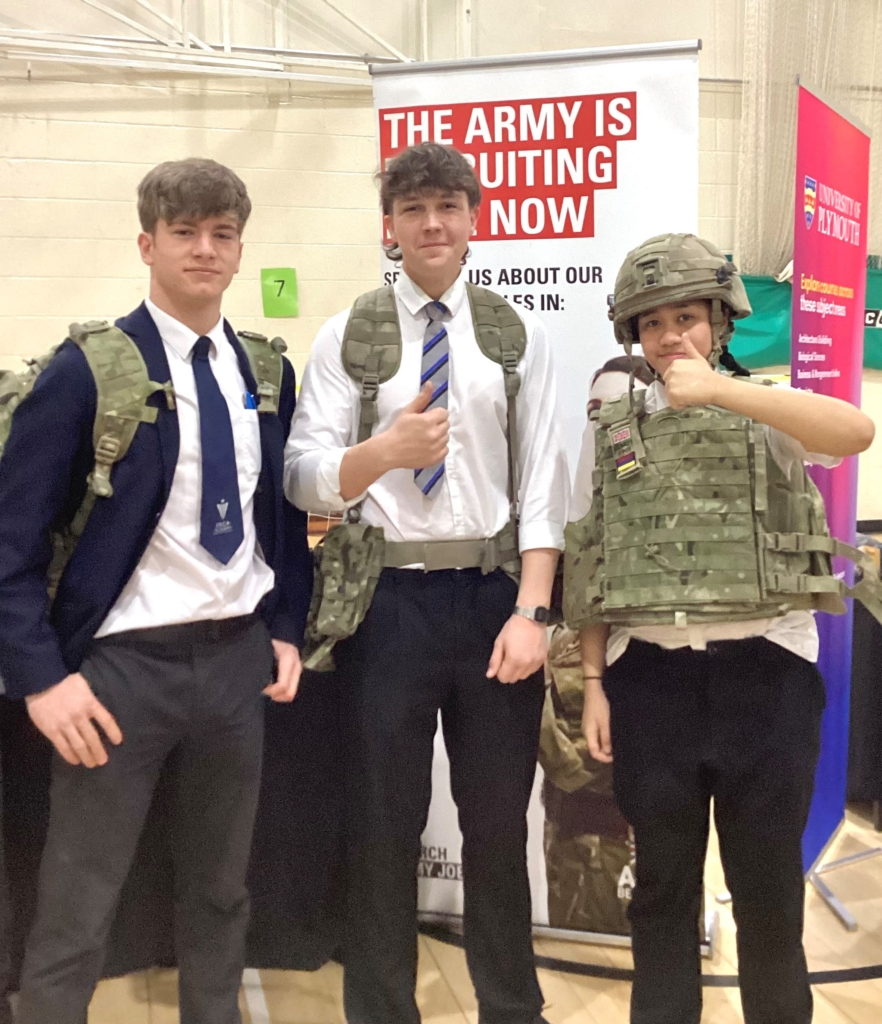 Students at Isca Academy at Careers Fair