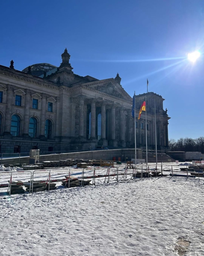 Isca students sightseeing in Berlin picture of one of the main buildings