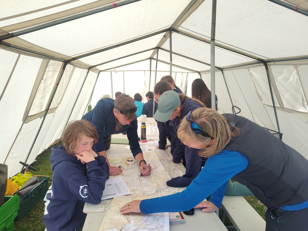 Isca Students plotting their routes for the Ten Tors