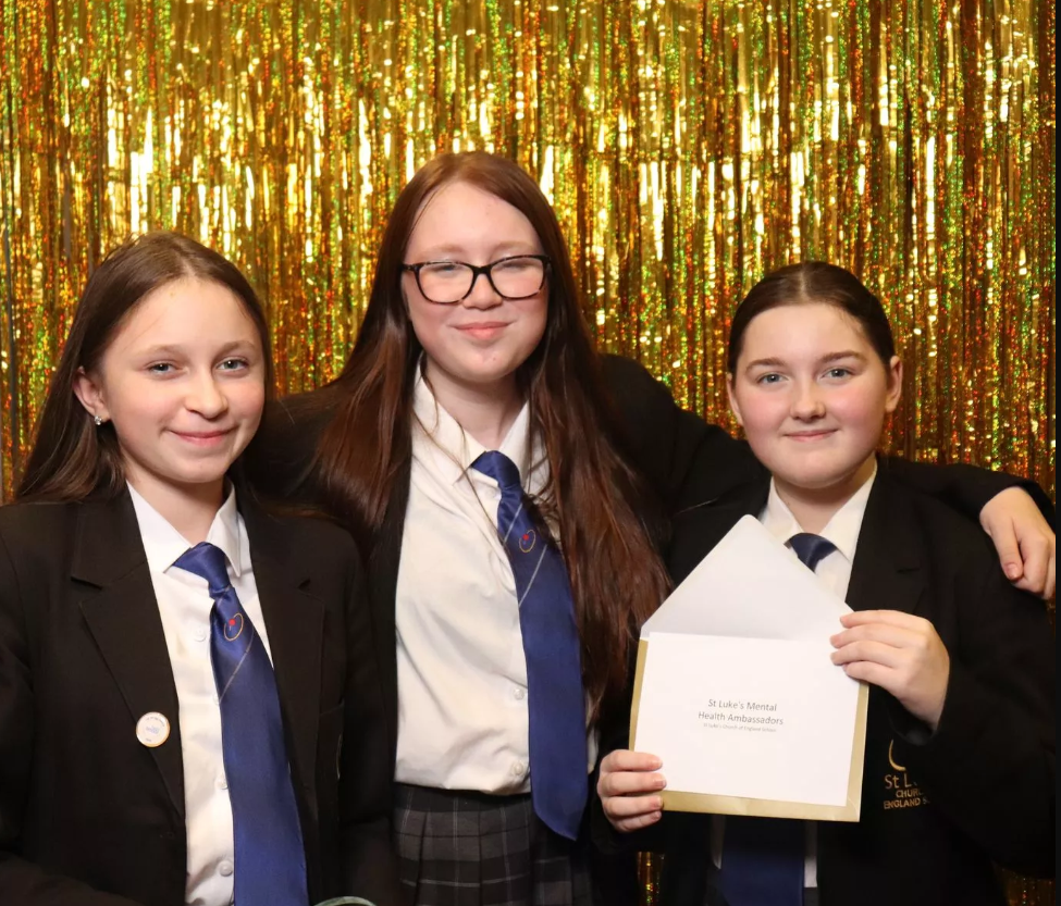 St Luke's Mental Health Ambassadors at the Ted Wragg Awards 