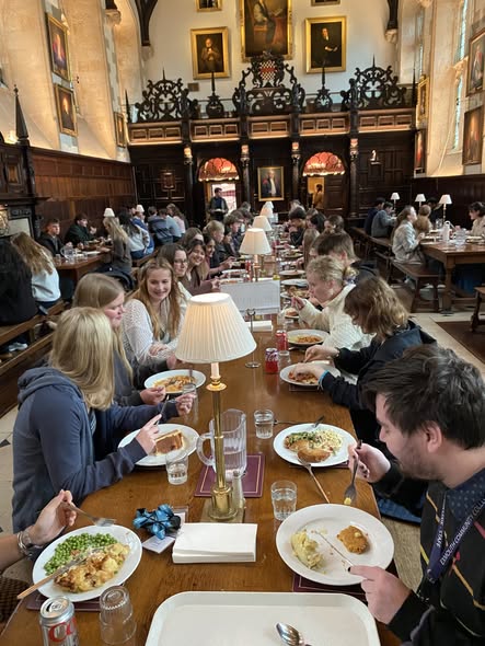 Students enjoying a taste of life at Oxford University