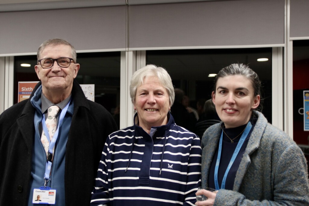 Our Executive Director, Jen, stood with attendees of the launch event