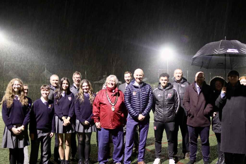 Team photo on the all weather pitch