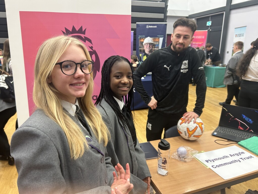 all-saints-academy-students-at-the-plymouth-argyle-community-trust-stand