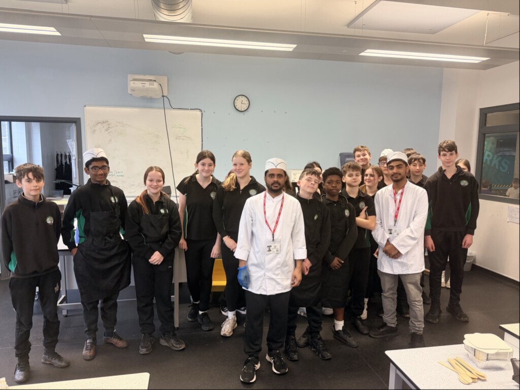Group photograph of Cranbrook students and chefs