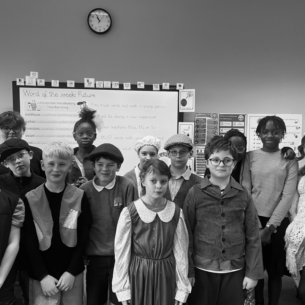 A group of Cranbrook Students in victorian clothes for Victorian Day