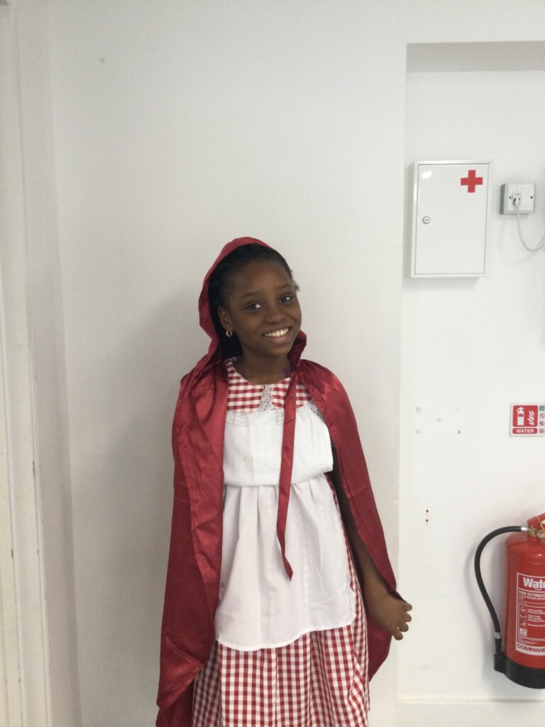 student at whipton barton federation dressed up for world book day. 