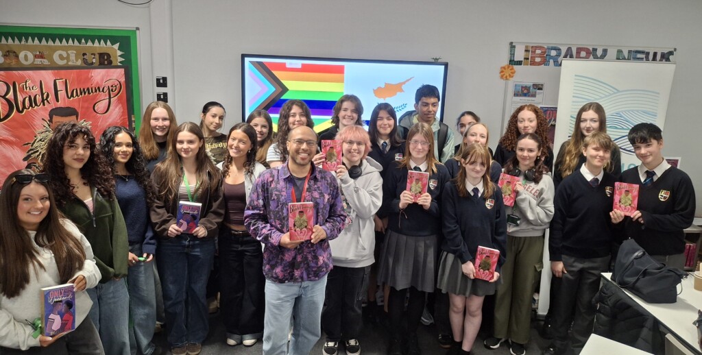 Award winning Author Dean Atta with students