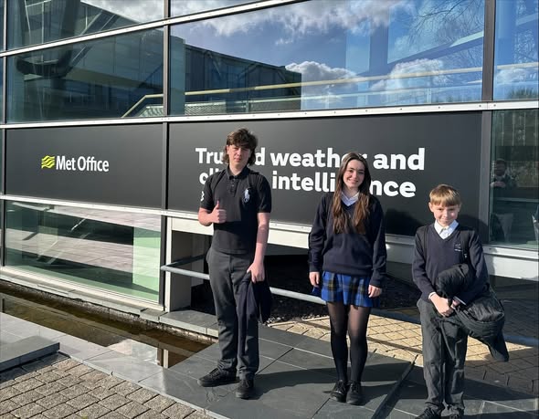 West Exe students at the Met office