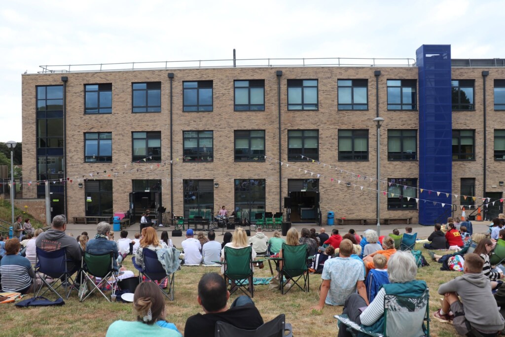 Parents and families watching the performances