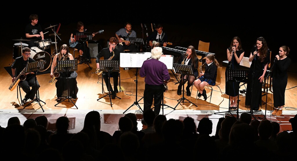 Students performing in concert