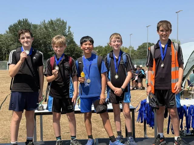 Pupils with medals
